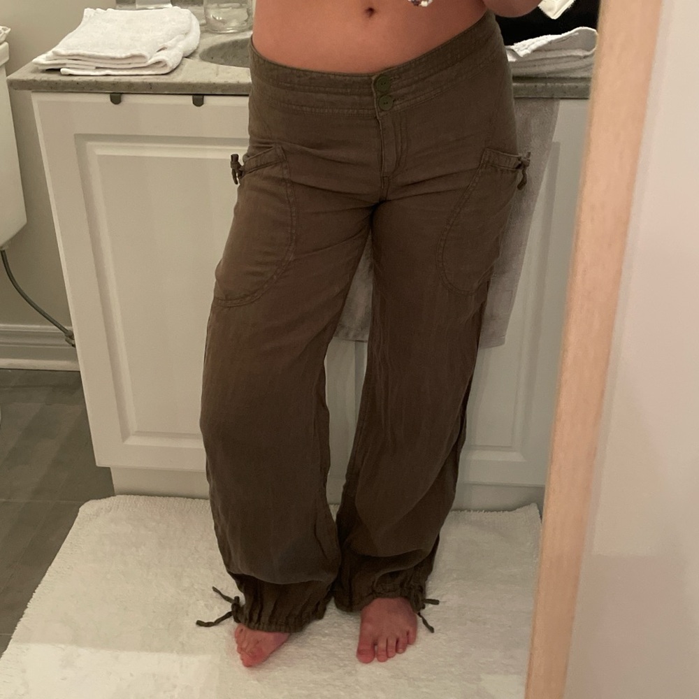 H&M 100% Linen Low-Rise Pants - Picture 7 of 7
